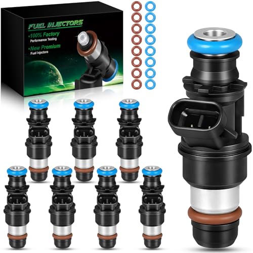 SZKAIDAG Fuel Injectors for:-Chevy Silverado Express 1500 2500 3500 HD for:-GMC Sierra Savana Yukon for:-Cadillac Escalade for:-Hummer for:-Buick 4.8L 5.3L 6.0L Gas(No Flex) OE# 17113553 8Pcs