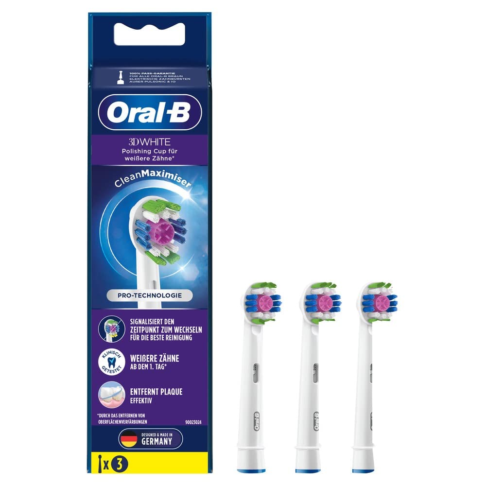 Oral-​B Aufsteckbürsten 3er Clean 3D Bianco CleanMaximizer