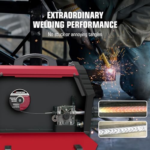 Arccaptain ST-FCW-0.8-2LB Stainless Steel Flux Cored Wire E308Lfc-O .030-Diameter Mig Welding Wire Stainless Steel Wire thumb #5