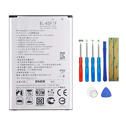 Swark BL-45F1F - Batería compatible con LG K8 K4 2017 M160 Aristo M210 M210 con herramientas