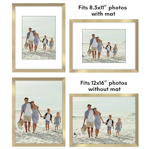 Americanflat Bilderrahmen mit poliertem Plexiglas, 30,5 x 40,6 cm, 5 Stück, Verwendung als 21,6 x 28,9 cm Rahmen mit Passepartout oder 30… – Ansicht 4