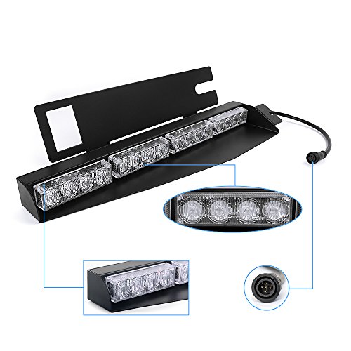 image for FANTASTIC-TRADING 32LED 32W LED Lightbar Visor Light Windshield Emerge