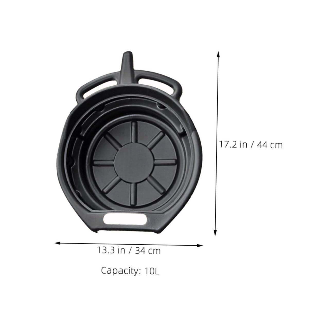 Bandeja Colectora Aceite Usado 2 Piezas PE 10 L 15 L Automóvil | Fácil de Almacenar, Fácil de Limpiar, Diseño Compacto, Uso Debajo del Automóvil en Garaje