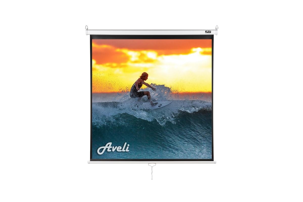 AVELI Ekran projektora 152 x 152 cm Ściana i sufit, 1:1, 84 cala