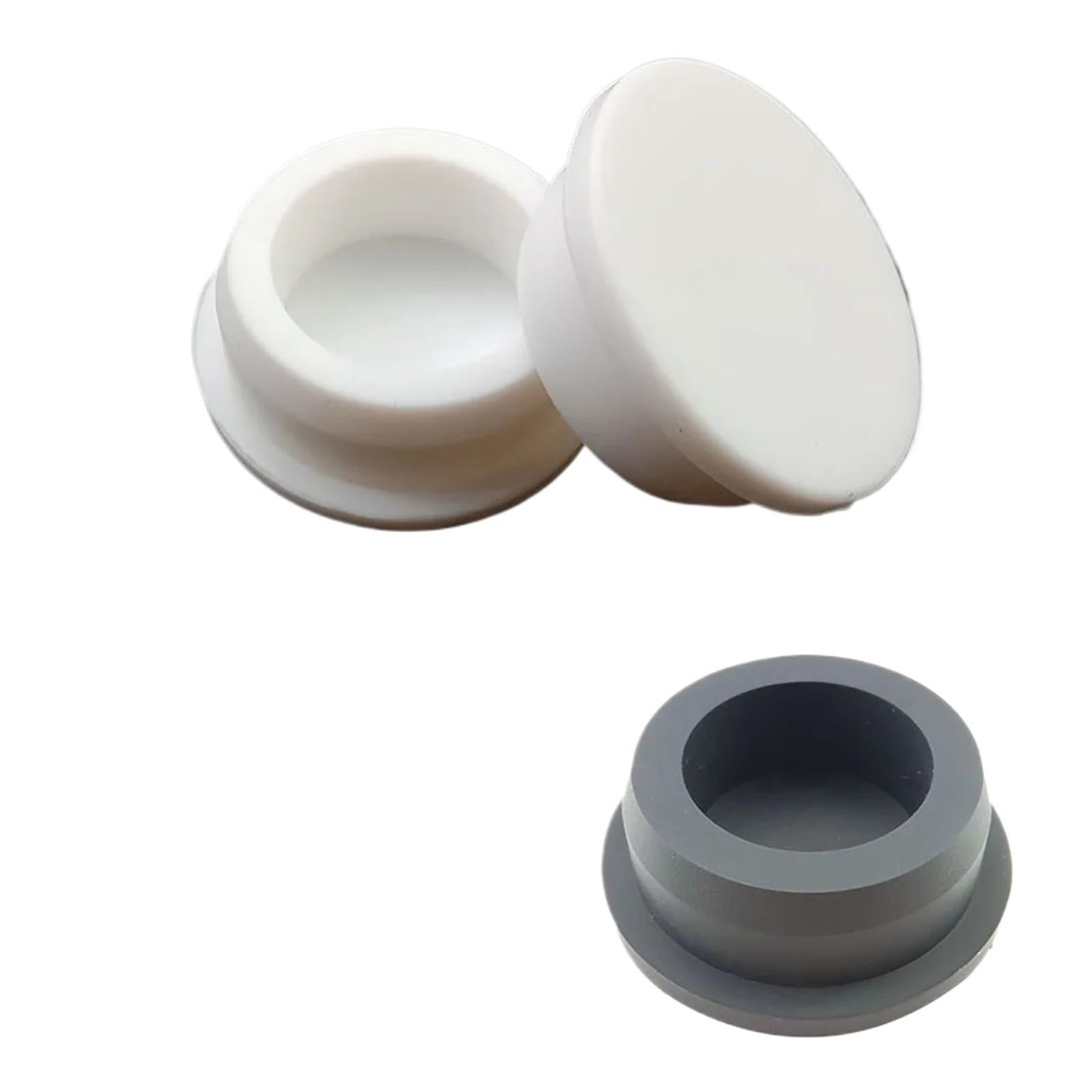6,8 mm-201,5 mm Silikonowy korek w kształcie litery T Korek uszczelniający Zaślepka końcowa(White,186.5mm-1PCS)