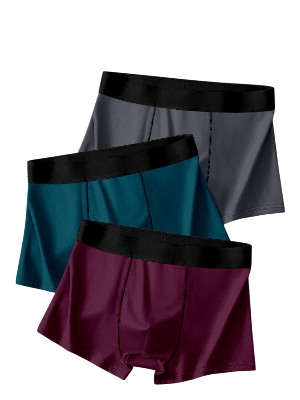 Men's Underwear Trunk Pack of 5 Plain Mini Briefs Regular Fit Nylon Innerwear for Men Lightweight, Stretchable & Quick-Dry Fabric (Multicolor Pack of 5)-image-31