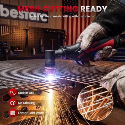 Image of Bestarc Pilot Arc Plasma Cutter, [Large LED Display][Air Sensor] 55A Plasma Cutter Machine 110 /220V Dual Voltage, 1 /2 Inch Clean Cut 4 /5 Inch Max Cut, Post Flow Mesh, 2T /4T for Beginners DIY