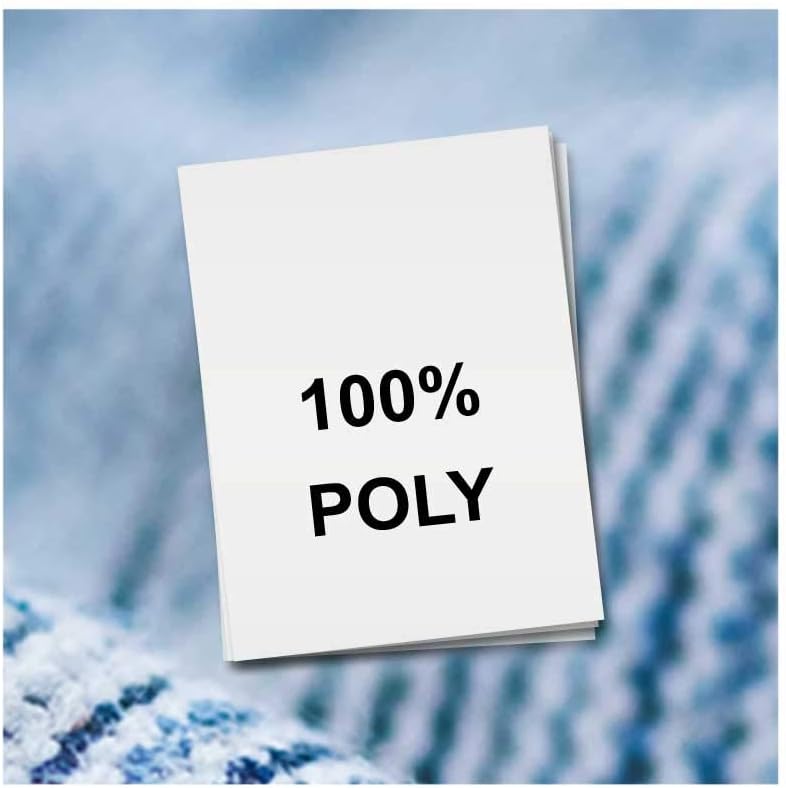 100 Printed Clothing Labels, Care Labels (100% Poly)