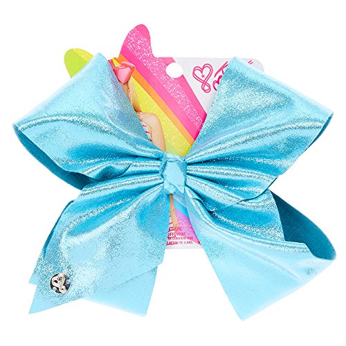 Claire's Girl's JoJo Siwa Large Turquoise Shiny Signature Hair Bow