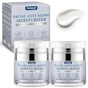 Retinol Collagen Anti-Aging Cream for Face Neck Tightening Moisturizing Skin Cream with Hyaluronic Acid Day Night Wrinkle Facial Moisturizer for All Skin Types 2Pack 1.7 Fl Oz