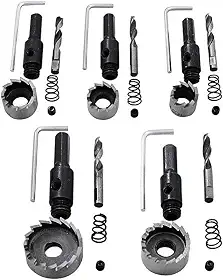Jogo Broca Serra Copo Fura Metal Aço Ferro 5 Peças 16 à 32mm