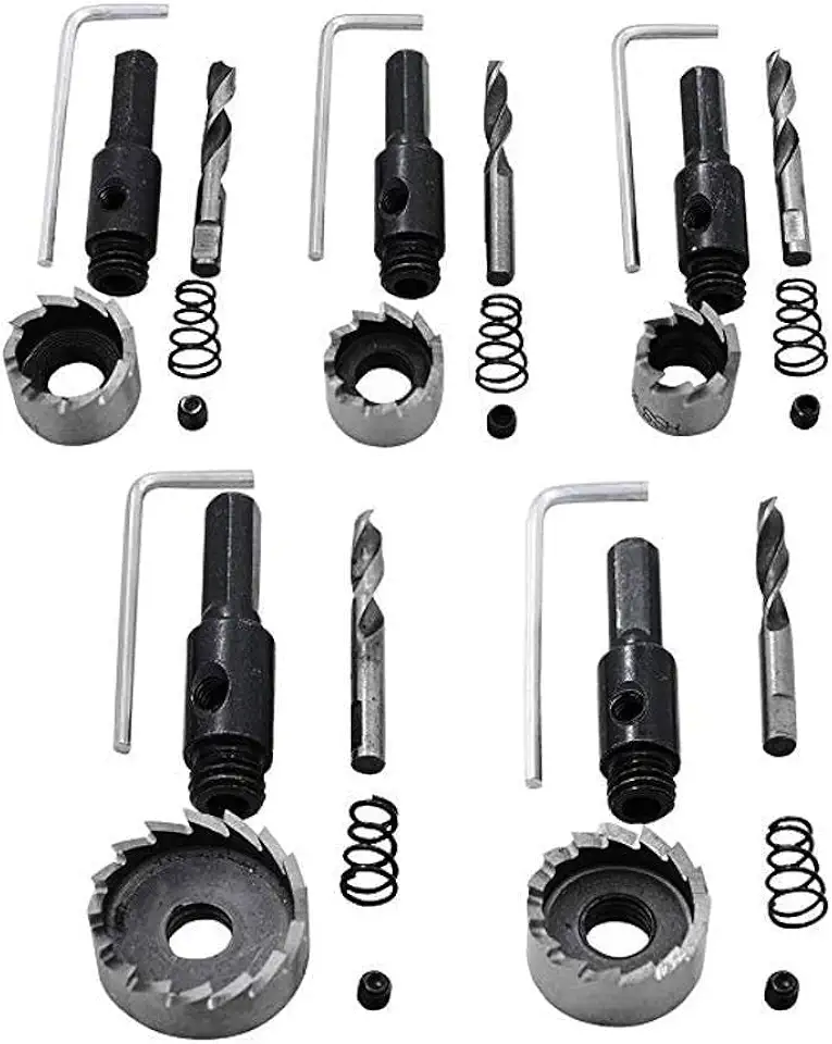 Jogo Broca Serra Copo Fura Metal Aço Ferro 5 Peças 16 à 32mm