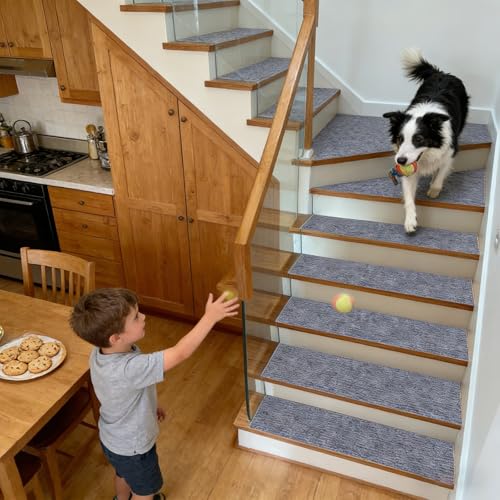 �K�i ����~�߃}�b�g 26 x 98 cm �h�� ���ی쑫�����S�y�� �l�G�ʗp �J��Ԃ� �]�|�h�~ �L�Y�h�~ �J�b�gOk �􂦂� �ȒP���t�� �Y���Ȃ� 5 X �X�e�b�v�}�b�g, �K�i�p�J�[�y�b�g �q���⍂��� �y�b�g�Ȃǂ̈��S�΍��, B