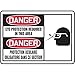 Accuform FBMPPE076MXP, Sign with Legend:"Danger, Eye Protection .", Pack of 10 pcs