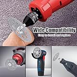 20Pcs Diamond Cutting Wheel Set, 22mm/545 Cut off Discs for Dremel Rotary Tool with 3mm Mandrels and 1 Screwdriver, Diamond Cutting Disc Glass Cutters Stone Metal Ceramics Gemstones - Image 3