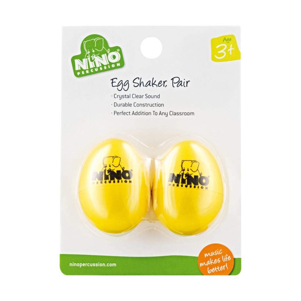 Nino Plastic Egg Shaker Pairs Yellow