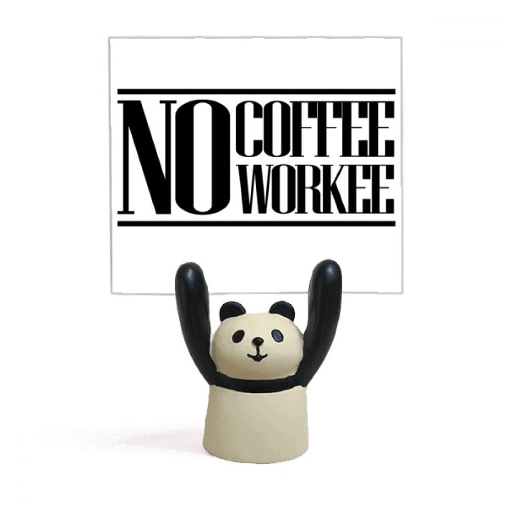Support mémo No Coffee No Workee panda pour bureau et notes - 4