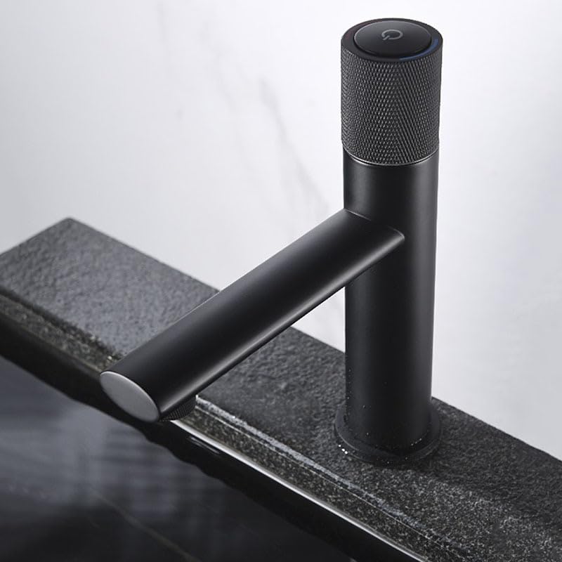 Robinet de lavabo gris pour rénovation de salle de bain moderne mitigeur laiton eau chaude froide