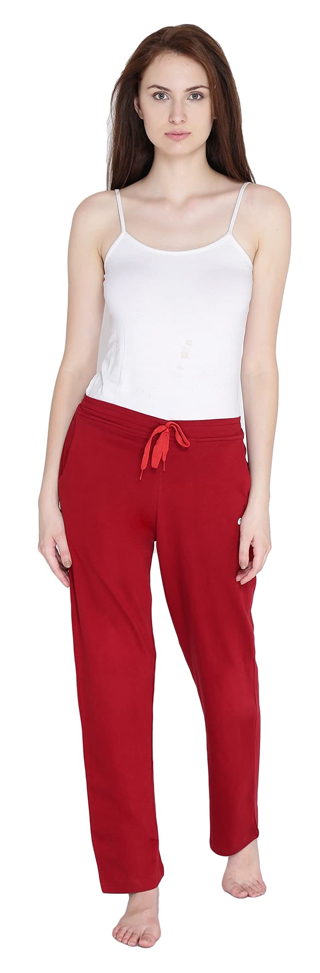 claura Plain Maroon Color Cotton Track Pant for Women/Women Pyjama in Cotton/Lower for Women-picture-49