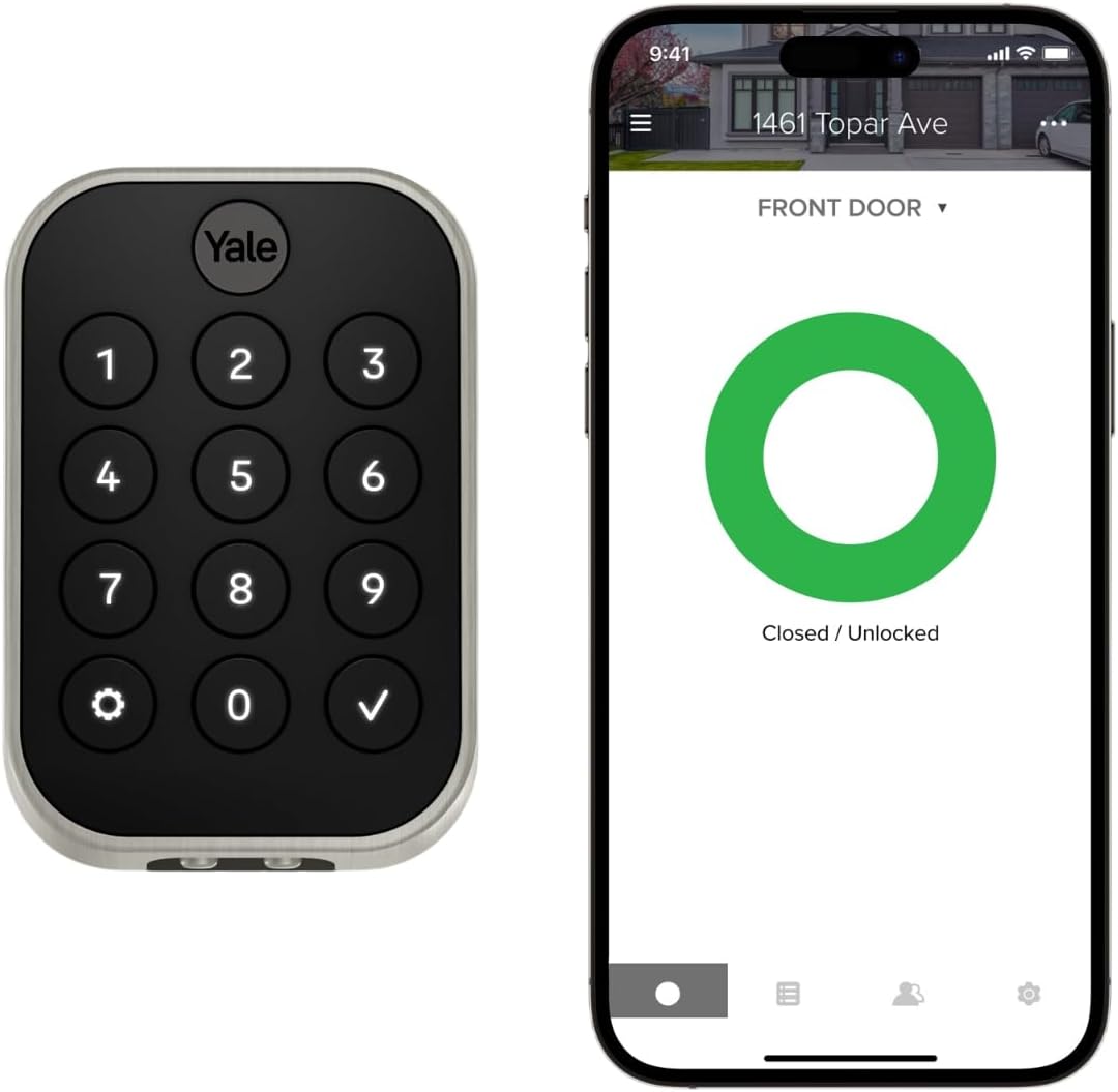 Yale Security Assure Lock 2 with Wi-Fi, Key-Pad, Deadbolt, Satin Nickel