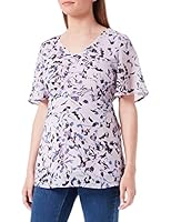 Noppies Maternity Damen Blouse Short Sleeve Allover Print Kula Bluse, Iris-P905, M