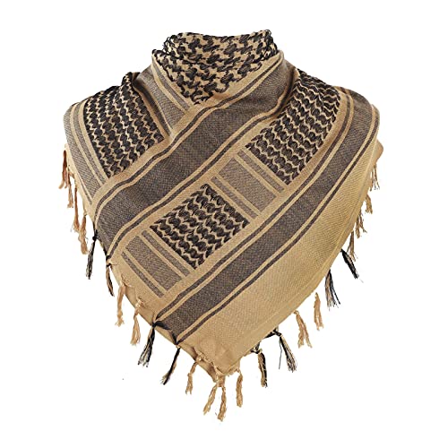 Image of PURFUN Men's Large Arab Shemagh Headscarf Muslim Headcover Shawl Keffiyeh Arabic Scarf