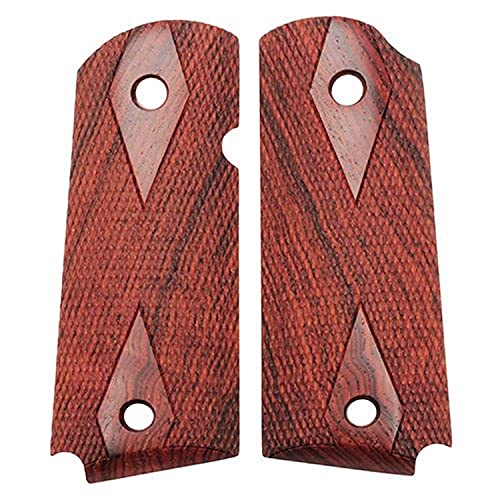 Hogue Colt & 1911 Officer's Grips Coco Bolo Checkered