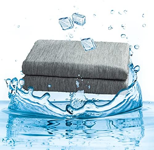 BEDCHOICE Cooling Blanket Throw Cooling Blankets for hot Sleepers Summer Blanket to Keep Adults,Children Cool ,Throws for Bed,Sofa and Travel Grey, Throw(50"×60")