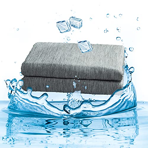 Bedchoice Cooling Blanket Twin Cooling Blankets For Hot Sleepers Keep Body Cool On Warm Nights,Silk Feel Summer Blanket For Adults, Children, And Babies, Japanese Q-Max 0.4 Cooling Fiber(Grey, Twin) #TOP23