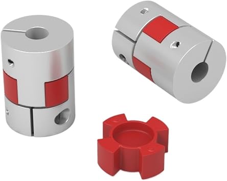 D25L35 Two Jaws Coupler Aluminium Plum Flexible Shaft Coupling Motor Connector Flexible Couplings 5/6/6.35/8/9.5/10/12mm9.525mm-10mm
