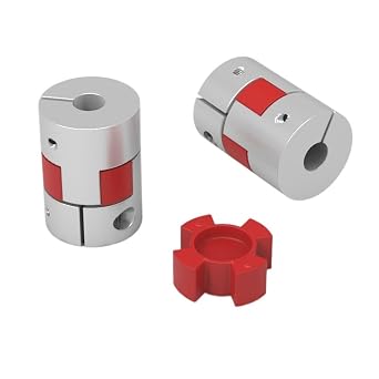 D25L35 Two Jaws Coupler Aluminium Plum Flexible Shaft Coupling Motor Connector Flexible Couplings 5/6/6.35/8/9.5/10/12mm9.525mm-10mm