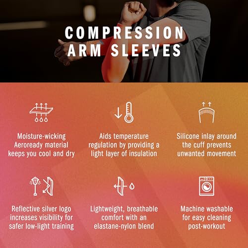 Image of adidas Aeroready Compression Arm Sleeves