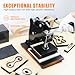 Leather Cutting Machine 1 Ton,12x9cm Die Cutter Stamping Machine Embossing Plate Manual Die Cutter Hand Press Mold Cutter Leather Die Cut Leathercraft Cutting Machine DIY Tool for Various of Materials
