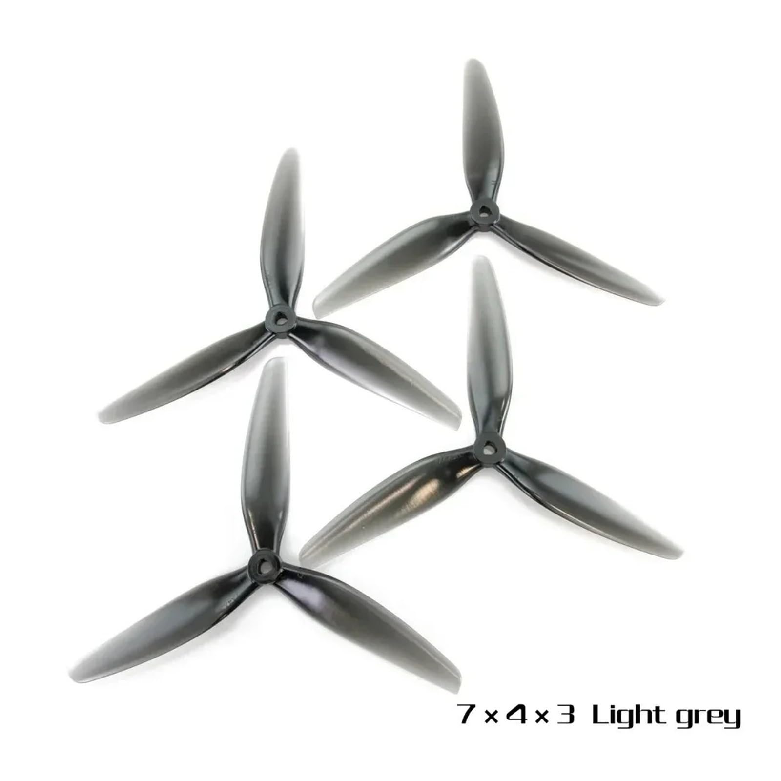 7040 3-Blade PC Prop 7 Inch Light Gray 6 Pairs CW CCW for FPV Drone