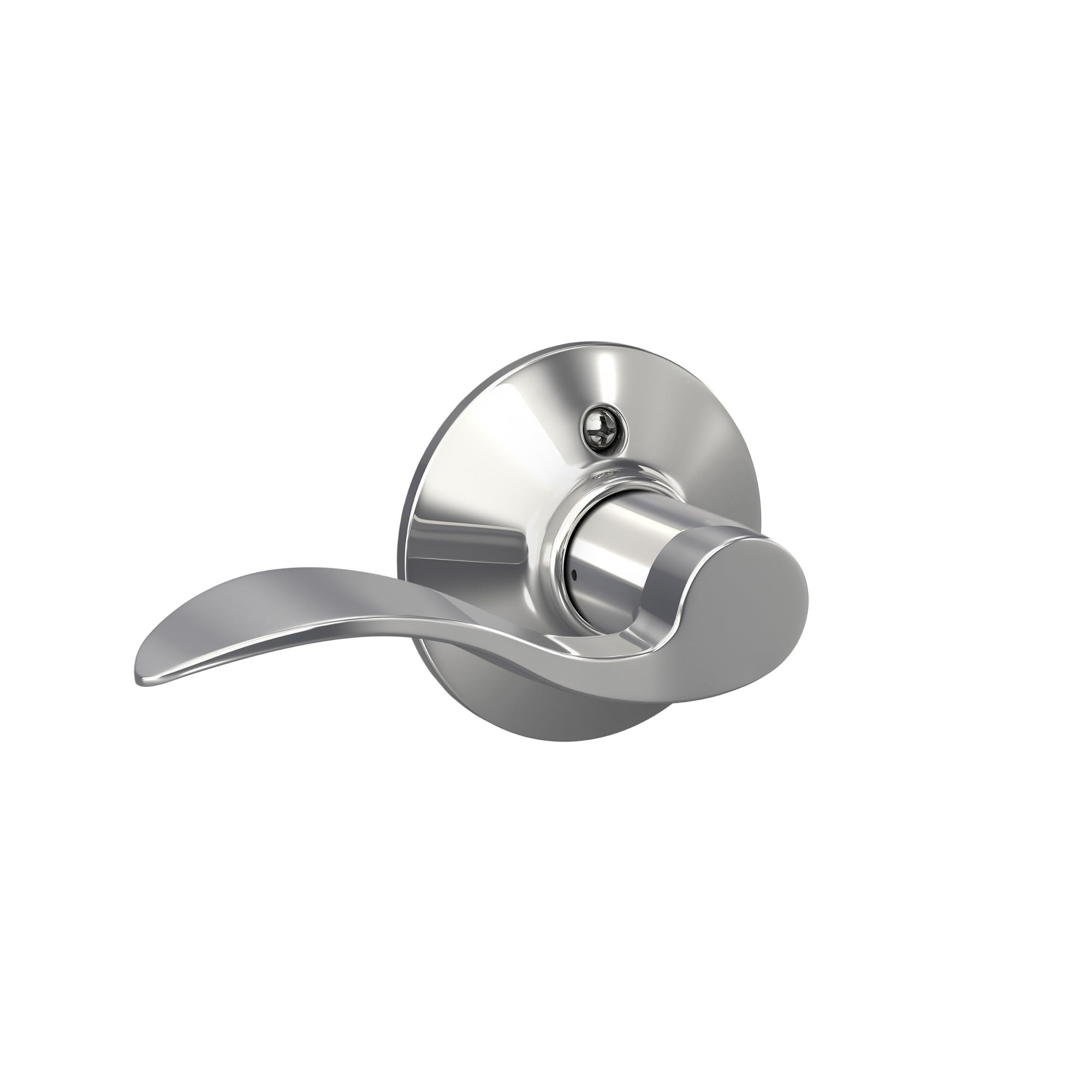 SCHLAGE F170 Acc 625 LH Accent Dummy Lever, Bright Chrome Bright Chrome One Sided Non Turning LH Standard
