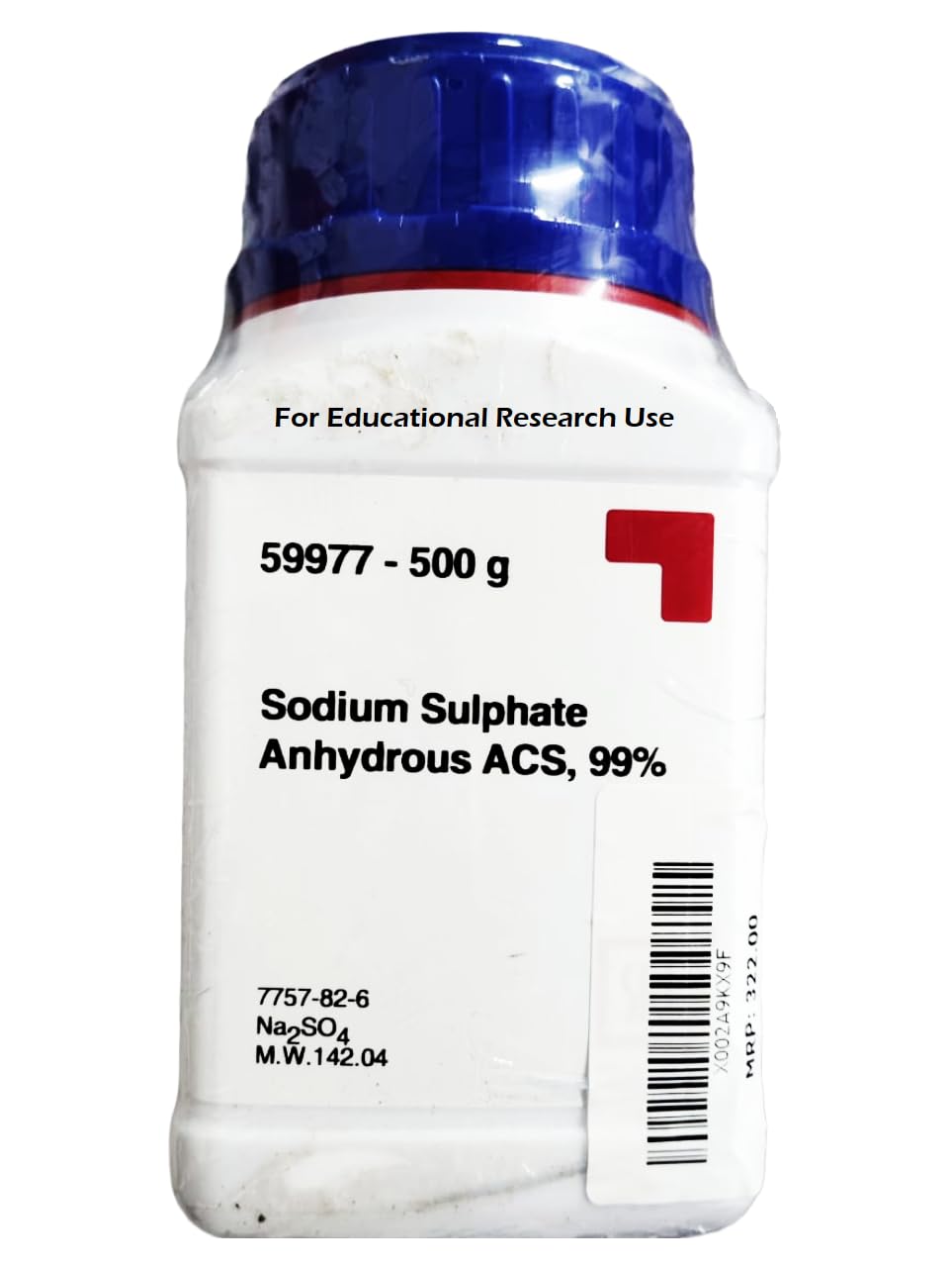 generic SRL Sodium Sulphate Anhydrous extrapure AR, 99.5%, 500gm, CAS No 7757-82-6, Molecular Formula : Na2SO4, Storage : Room Temperature, Shelf Life : 60 Months, for laboratory use-picture-24