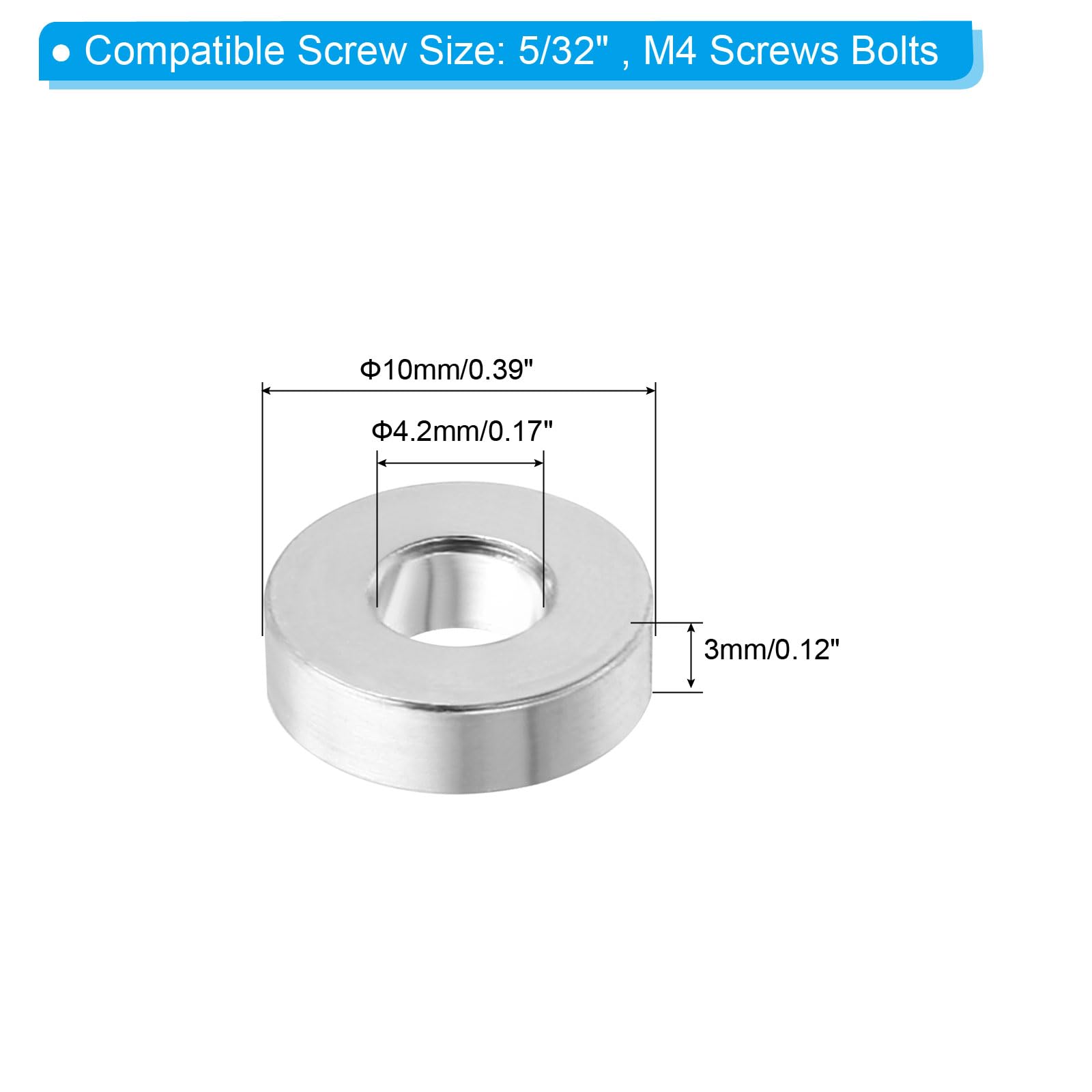 PATIKIL M4 Aluminum Spacers - Image 2