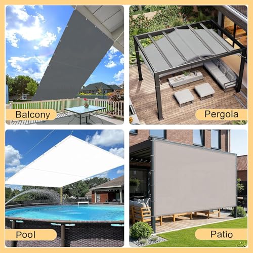 Toldos exterior terraza rectangular 0.65x5M con proteccion UV 7