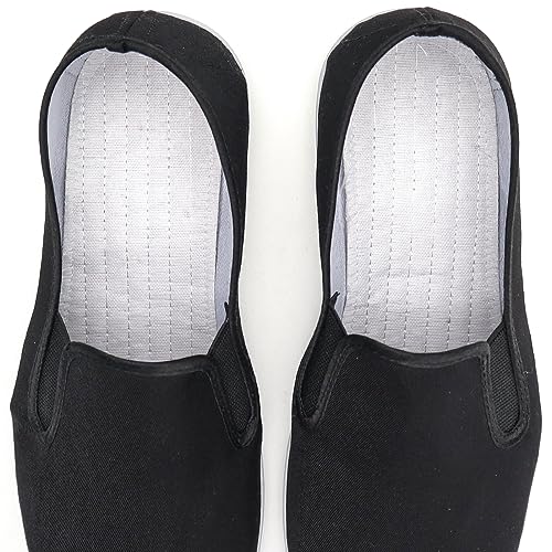 Chinese Style Slippers Kung Fu Martial Arts Tai Chi Shoes Rubber Sole Unisex All Black2