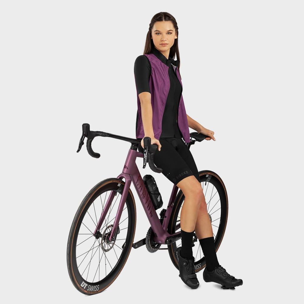 SIROKO - Maillot de Ciclismo para Mujer SRX Lysá - L - Negro