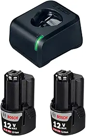 Bosch Kit 1 carregador bateria GAL 12V-20 e 2 baterias 12V 2,0Ah