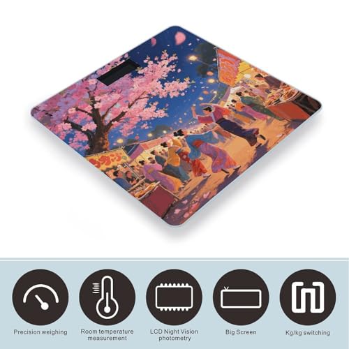 Báscula Digital de Baño Asian Cherry Blossom 400 lb miniatura 3