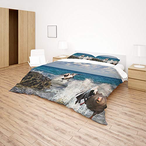 Linge de lit King size durable en polyester pour éviter les plis et l'usure - 5