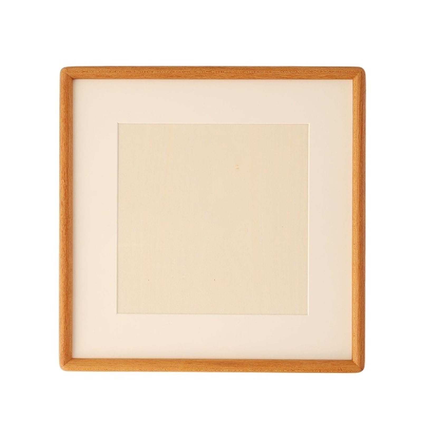 Solid Wood Picture Frame - Black Walnut Rounded Corner Square Photo For Photo And Picture(Teak,25x25cm 10Inch)
