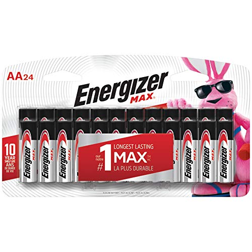 Energizer AA Batteries (24 Count), Double A Max Alkaline Battery