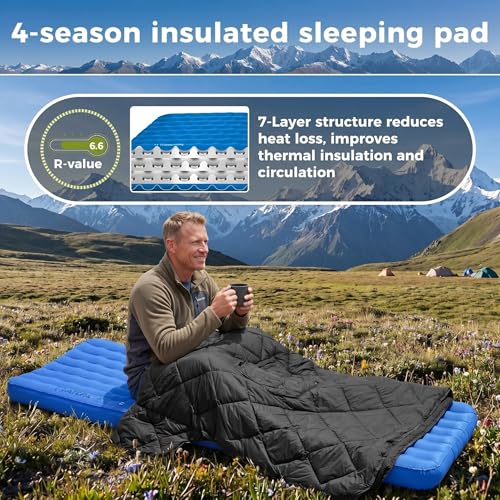 Image of ATEPA ThermAir Pro Sleeping Pad, 6.6 R-Value Insulated Air Mattress