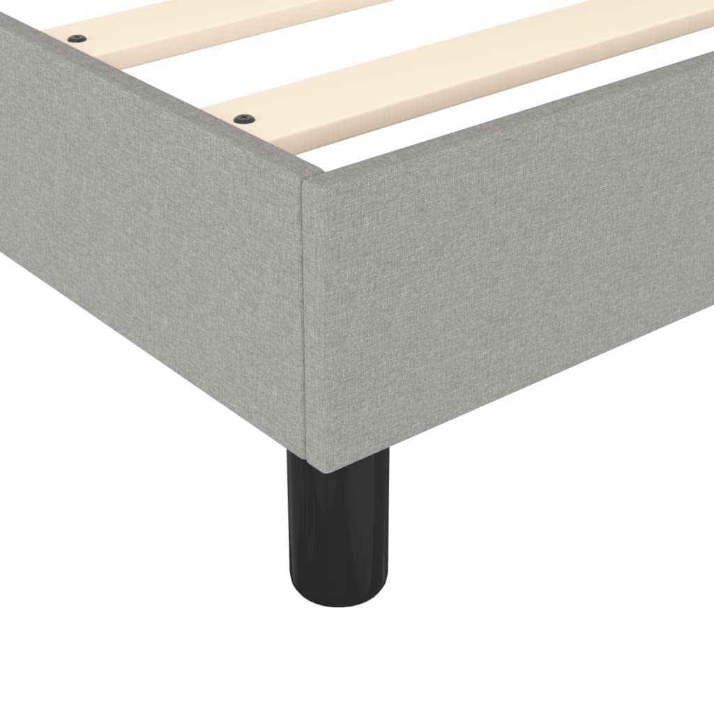vidaXL Struttura Letto a Rete a Molle Grigio Chiaro 80x200 cm Tessuto
