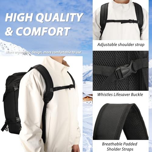 image for Goloni 50L Ski Backpack - Water-resistant Ski Boot Bag for Men & Women