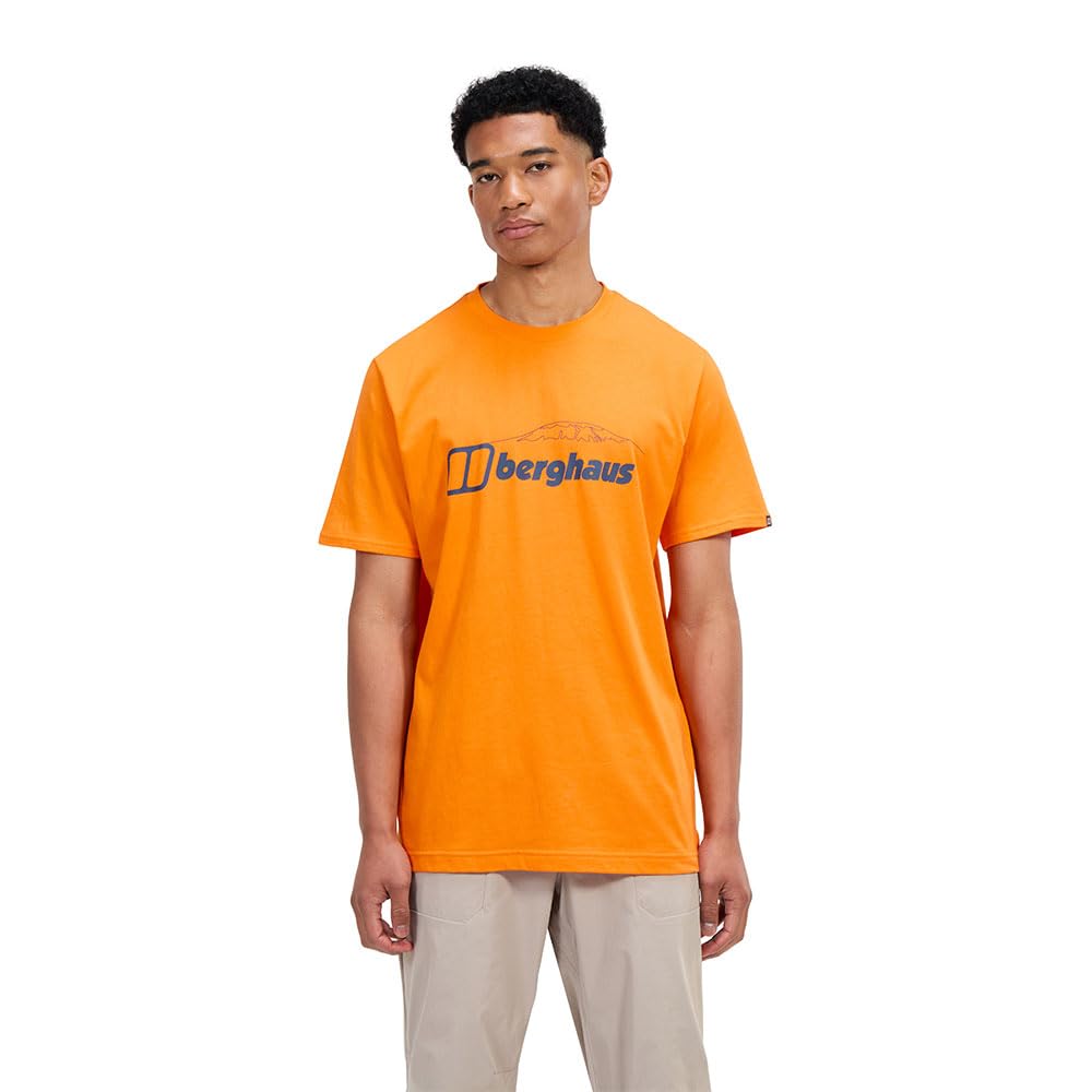 Berghaus Men's Mountain Checklist T-Shirt, Ember, M