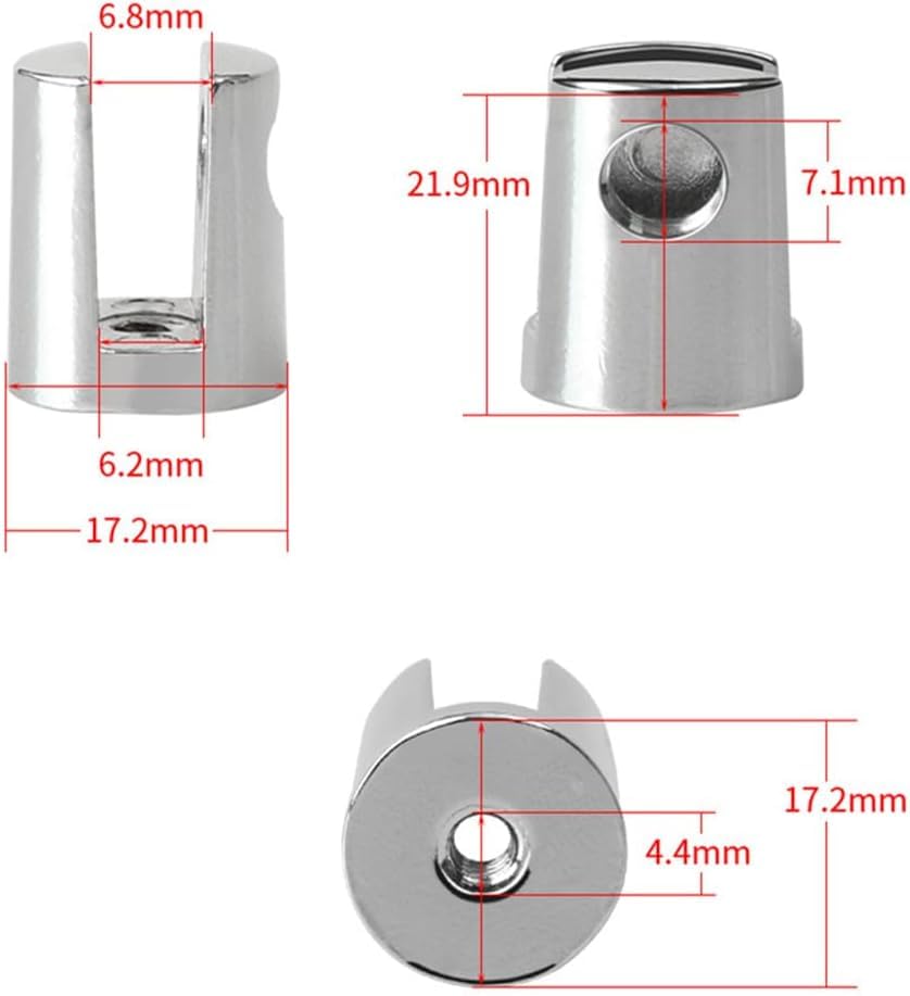 8 Pcs Glass Clamp Bathroom Mirror Clips Zinc Alloy Glass Clip Shelf Support Brackets Holder - Image 4